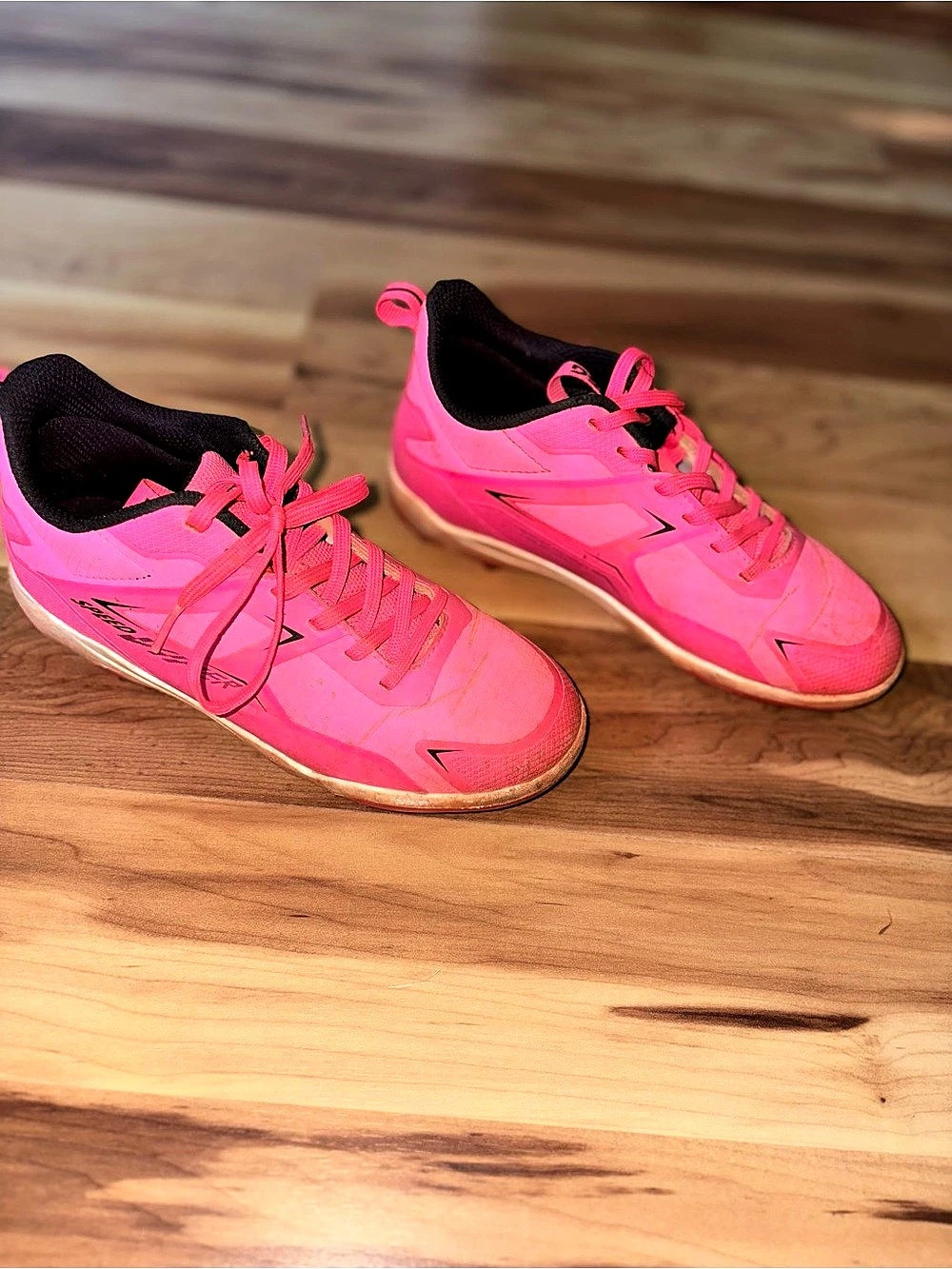 Girls DSG Cleats Athletic Shoes Pink 1.5